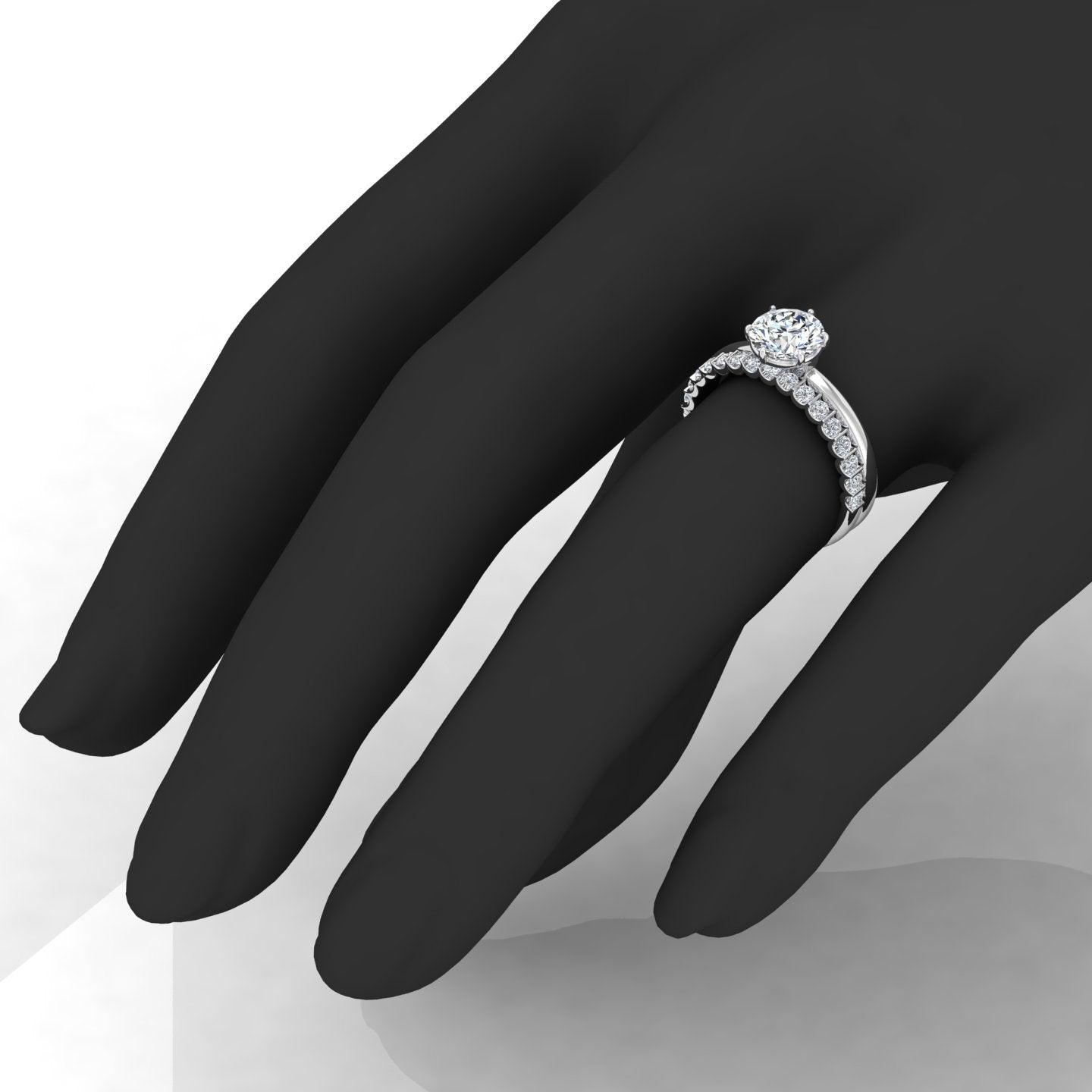 Certified Classic Round Diamond Solitaire Engagement Ring With Matching Band 1.50Ct E/VS