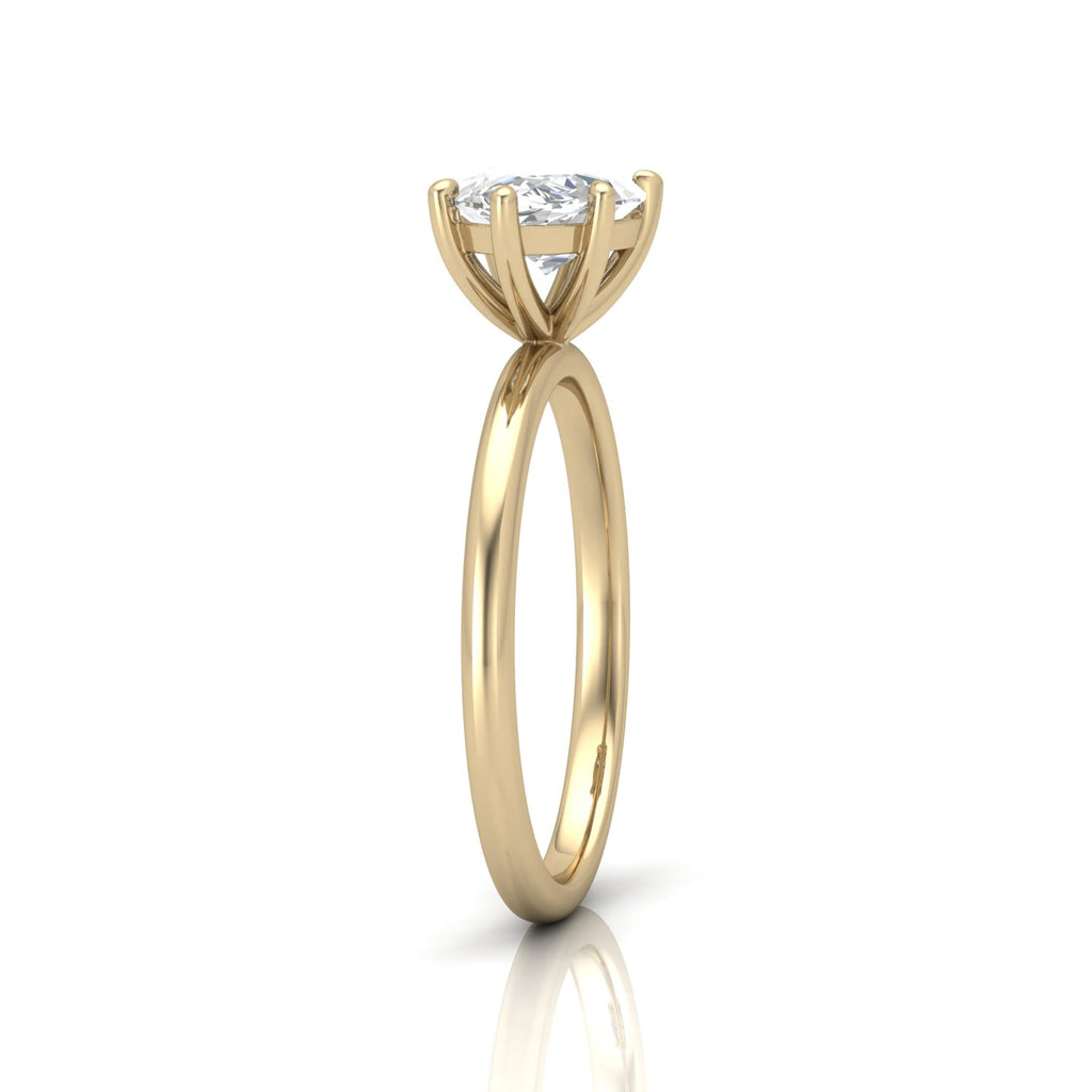 Classic East-West Solitaire Engagement Ring - Marquise