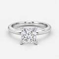 2.00Ct Solitaire Engagement Women's Ring Princess Diamond IGI Certified in Gold & Platinum