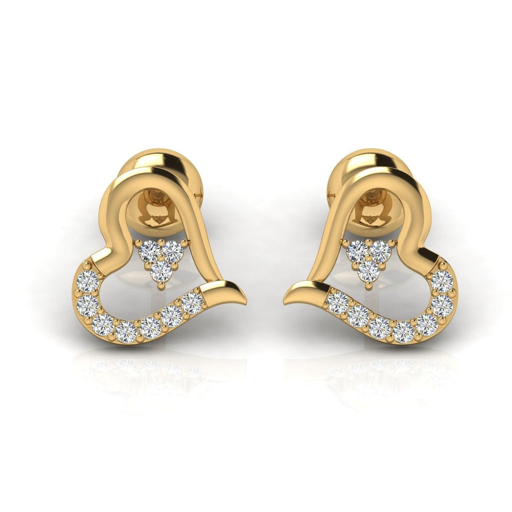 Designer Yellow Gold Earring