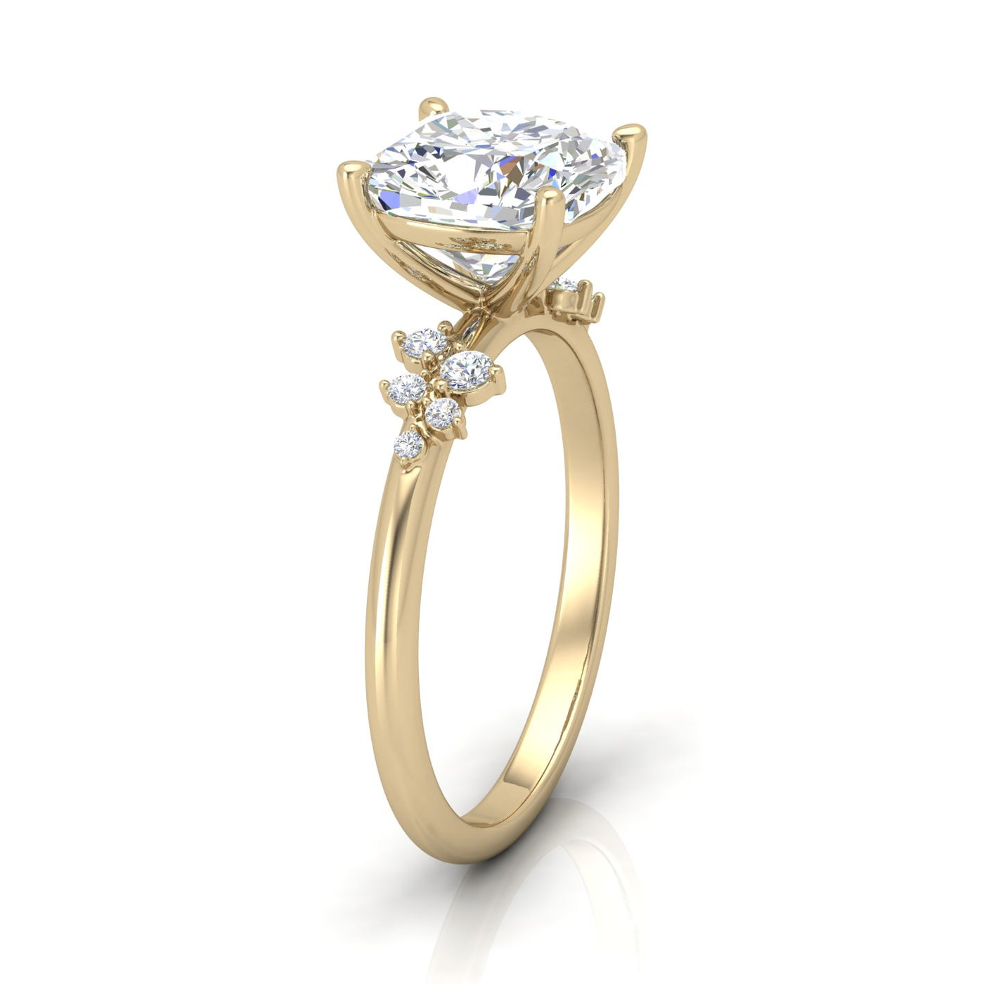 Jasmine Cushion Diamond Engagement Ring