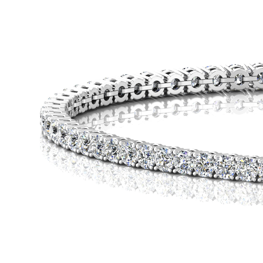 3.00 Carat Round Diamond Tennis Bracelet 9k Gold
