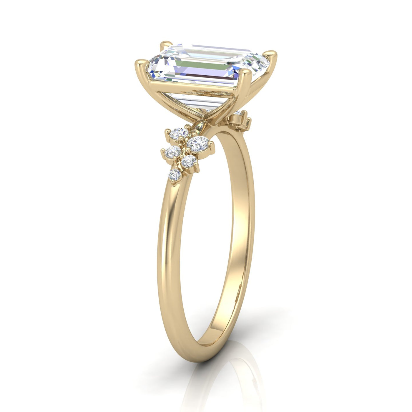 Jasmine Radiant Diamond Engagement Ring