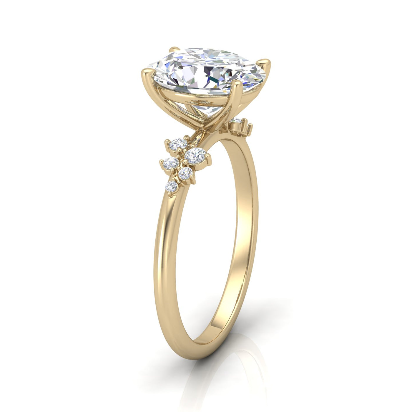 Jasmine Oval Diamond Engagement Ring