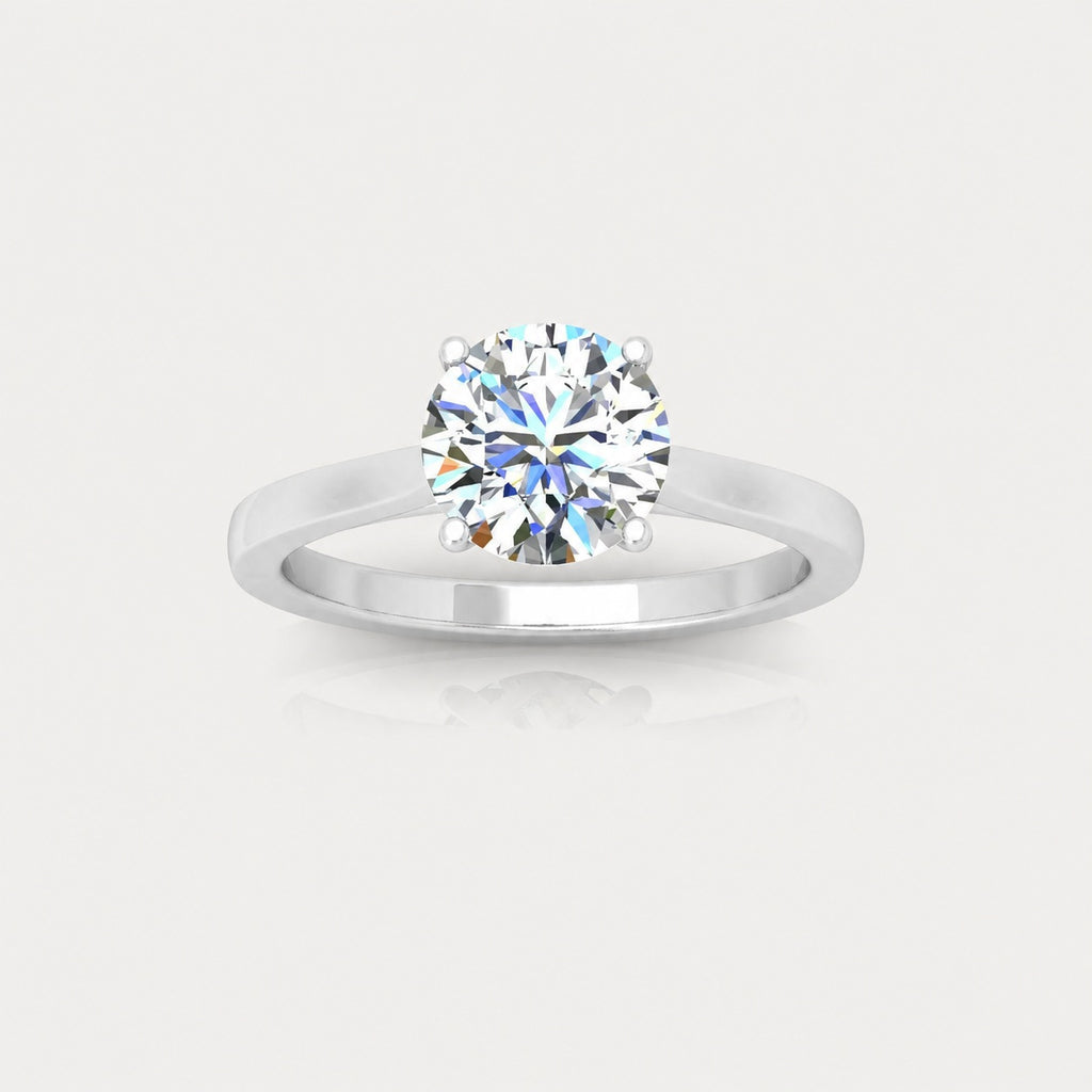 IGI Certified 2.00 Carat E/VS Round Solitaire Engagement Ring in Gold & Platinum
