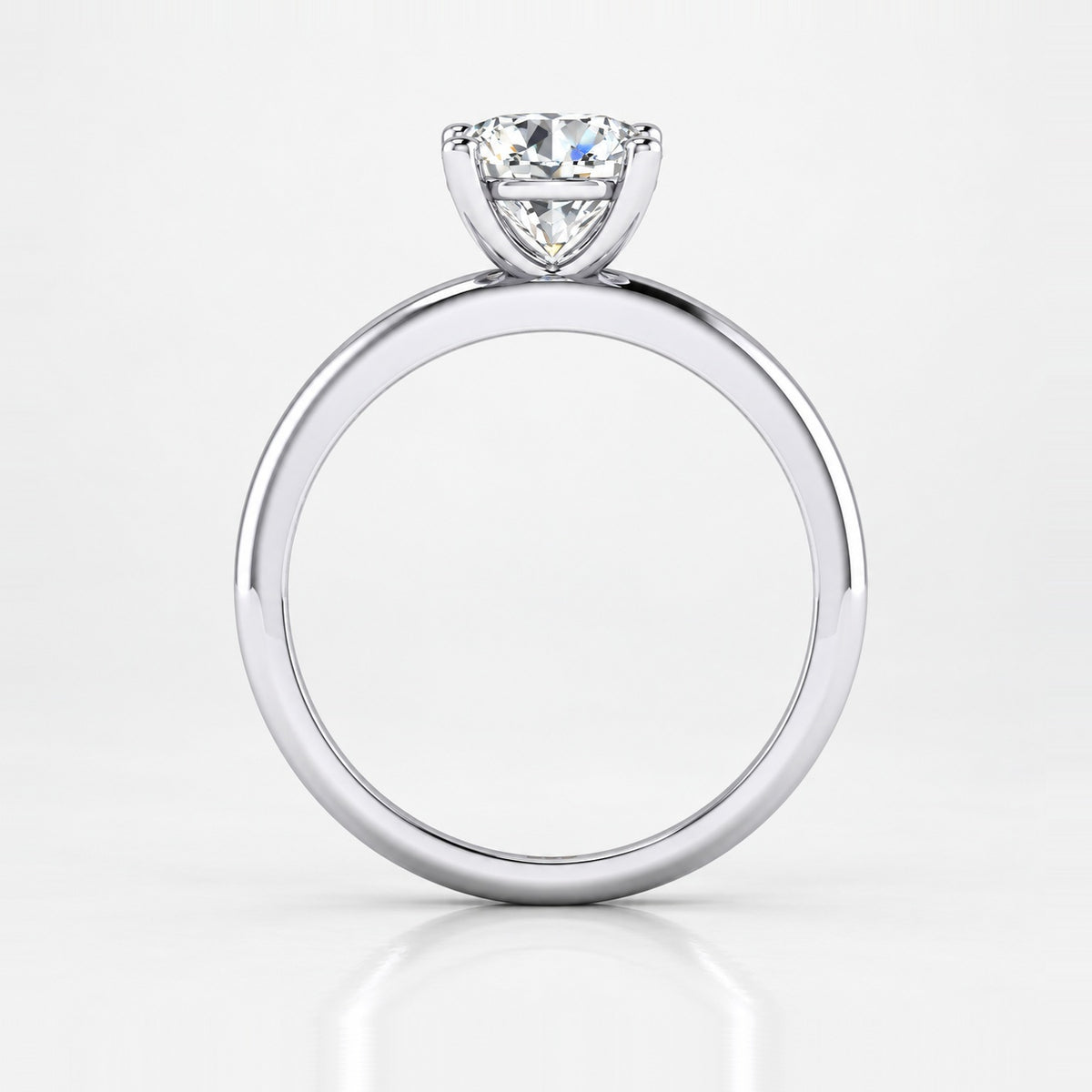 IGI Certified 2.00Ct Classic Four Prong Solitaire Engagement Ring in Gold & Platinum