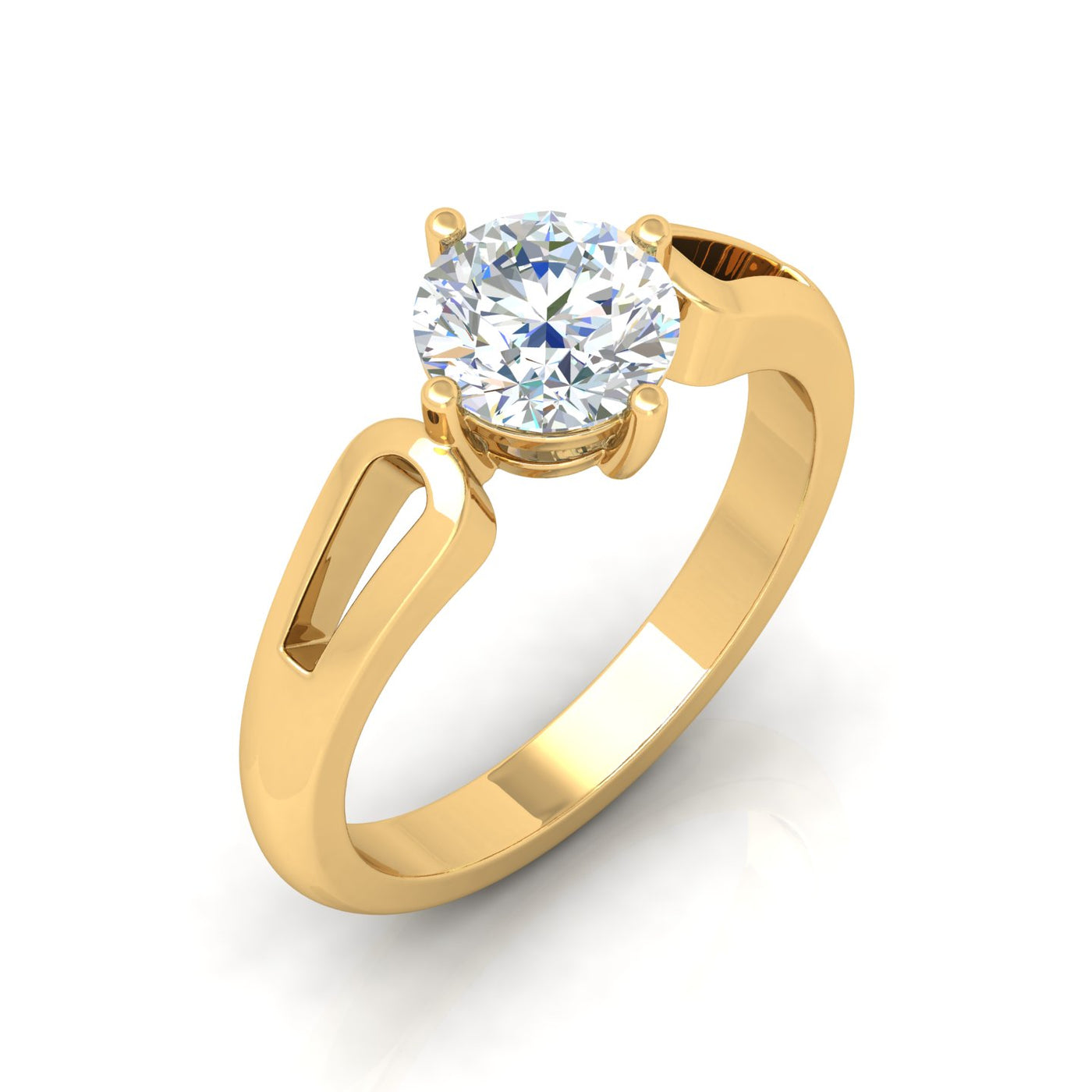 Classic 2.00 Carat D/VS Lab Round Diamond Solitaire Engagement Ring For Women
