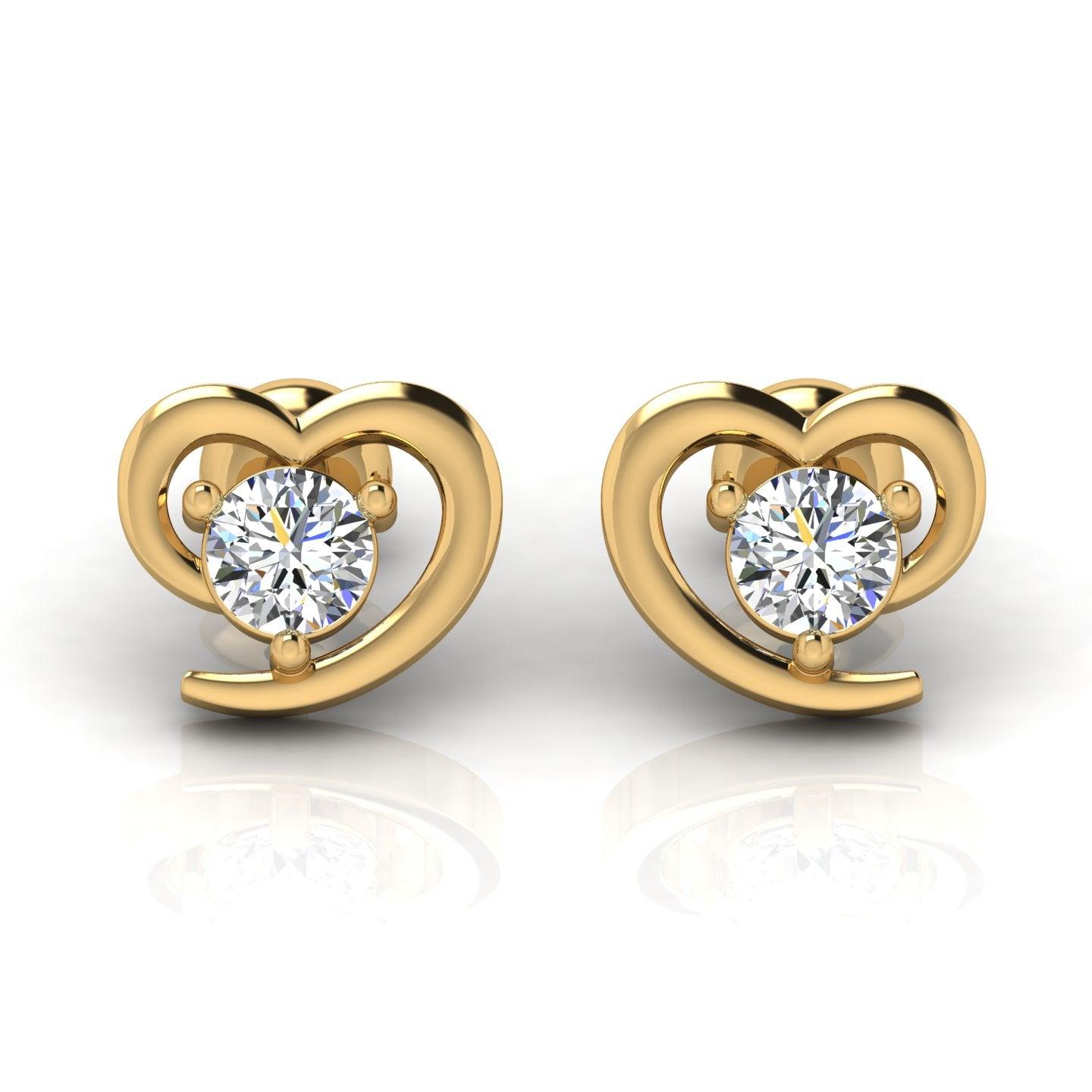 Round Diamond Earrings