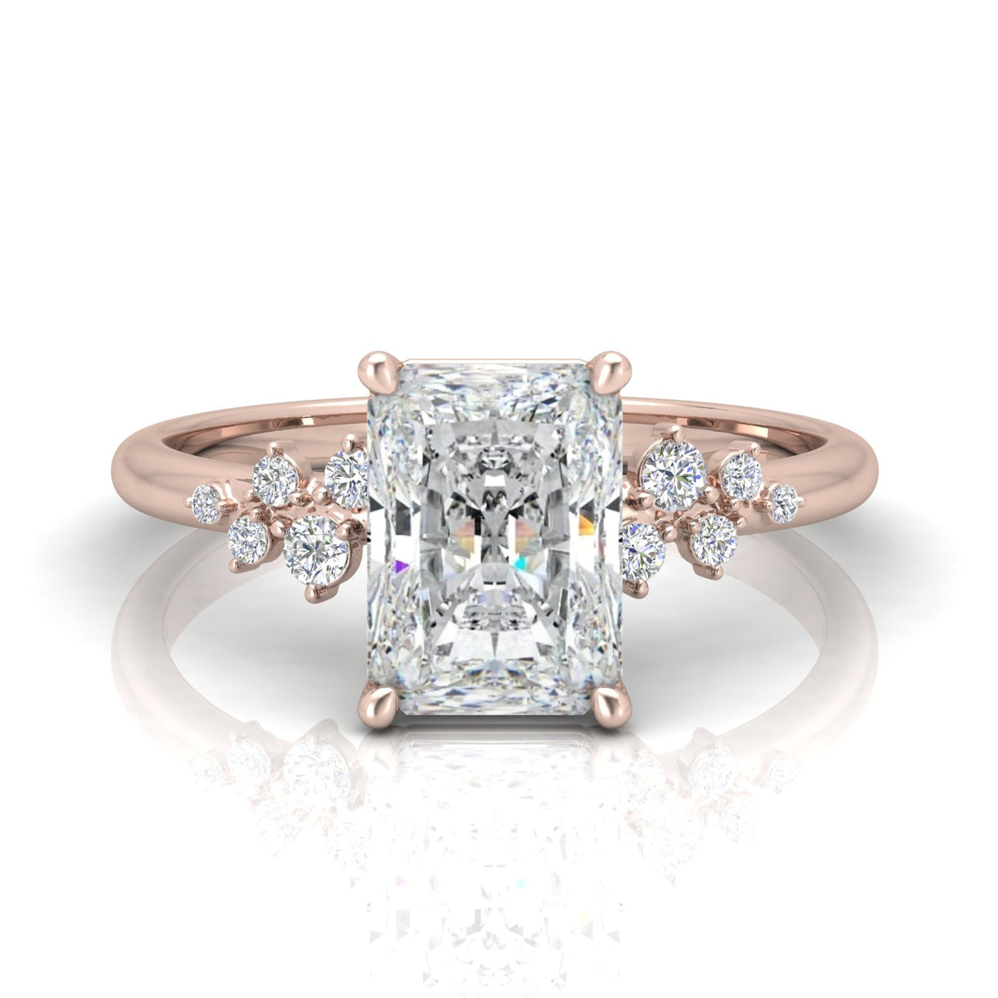 Jasmine Radiant Diamond Engagement Ring