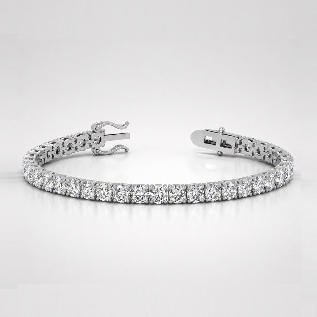 Round Diamond Tennis Bracelet (3.00–40.00ct TW) in Platinum