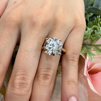 Clearance – 6.00Ct Round Lab Grown Diamond Solitaire Engagement Ring | IGI Certified