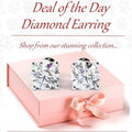100% Natural 2.00Ct Round Diamond Stud Earrings in Platinum