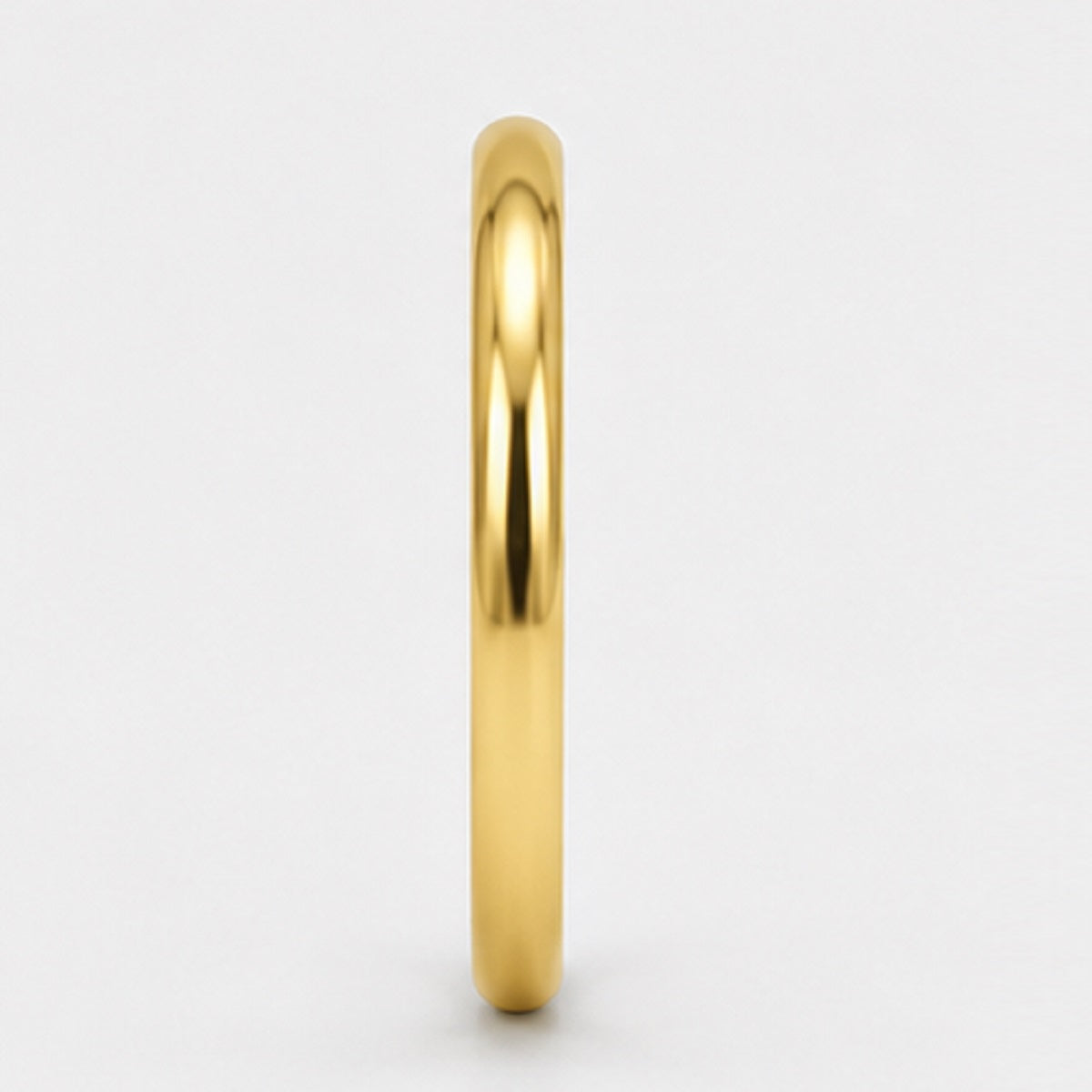 Classic D Shape 2.5mm Plain Women's Wedding Band