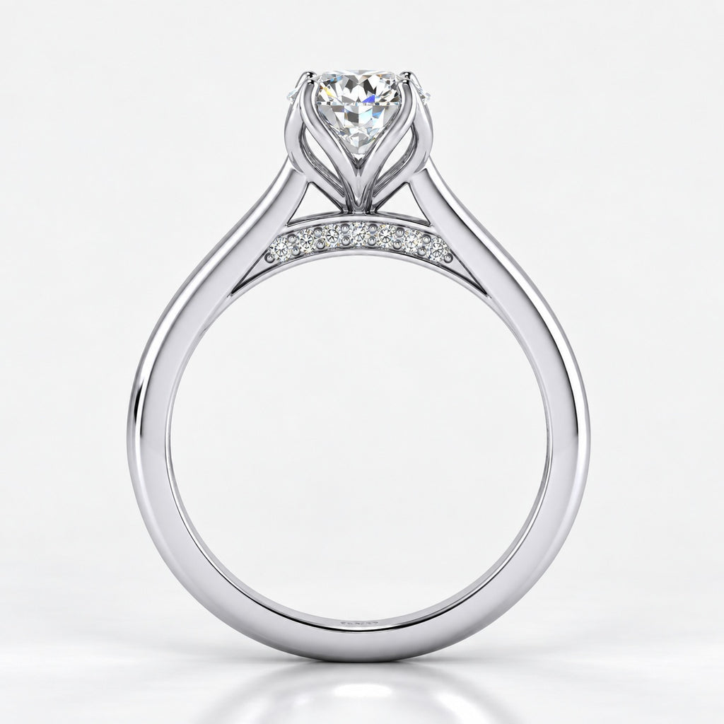 IGI Certified 2.00Ct Classic Four Prong Solitaire Engagement Ring in Gold & Platinum