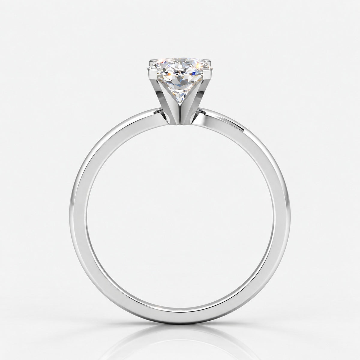 IGI Certified Oval Diamond 2.00Ct Solitaire Engagement Ring in Gold & Platinum