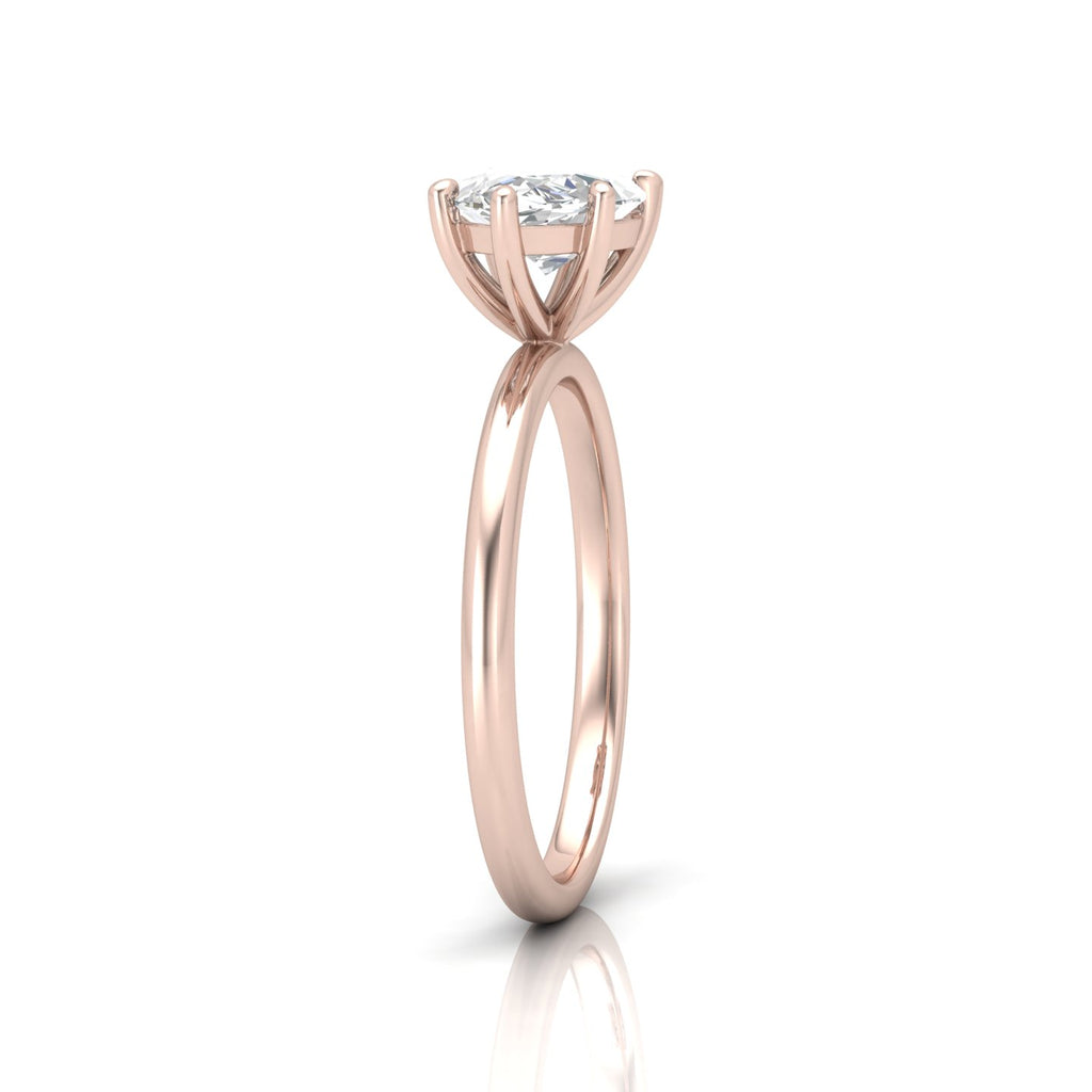 Classic East-West Solitaire Engagement Ring - Marquise