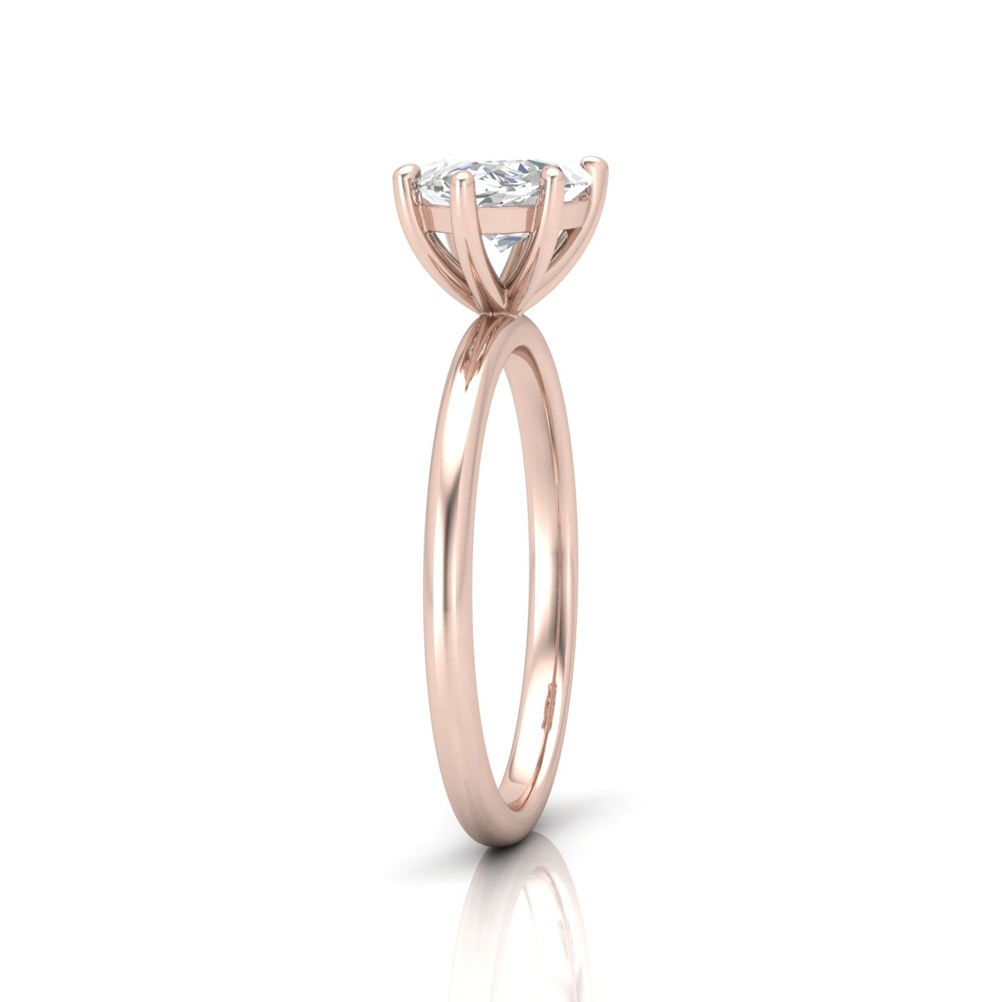 Classic East-West Solitaire Engagement Ring - Marquise