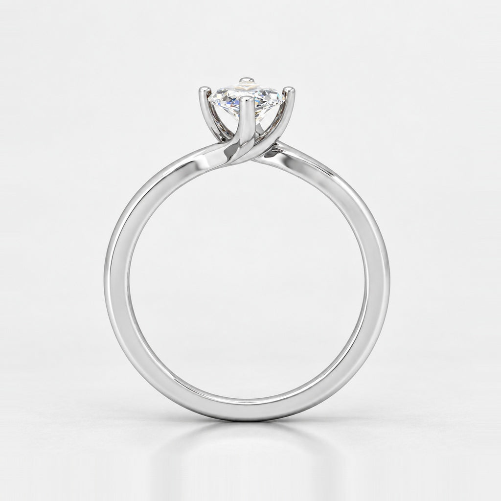 Solitaire Engagement Ring Marquise Diamond 2.00Ct IGI Certified in Gold & Platinum