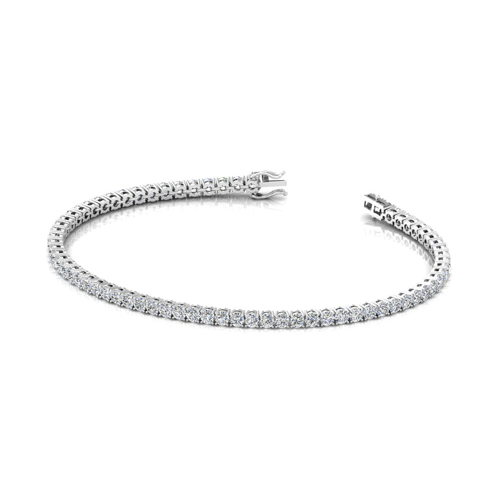 3.00 Carat Round Diamond Tennis Bracelet 9k Gold