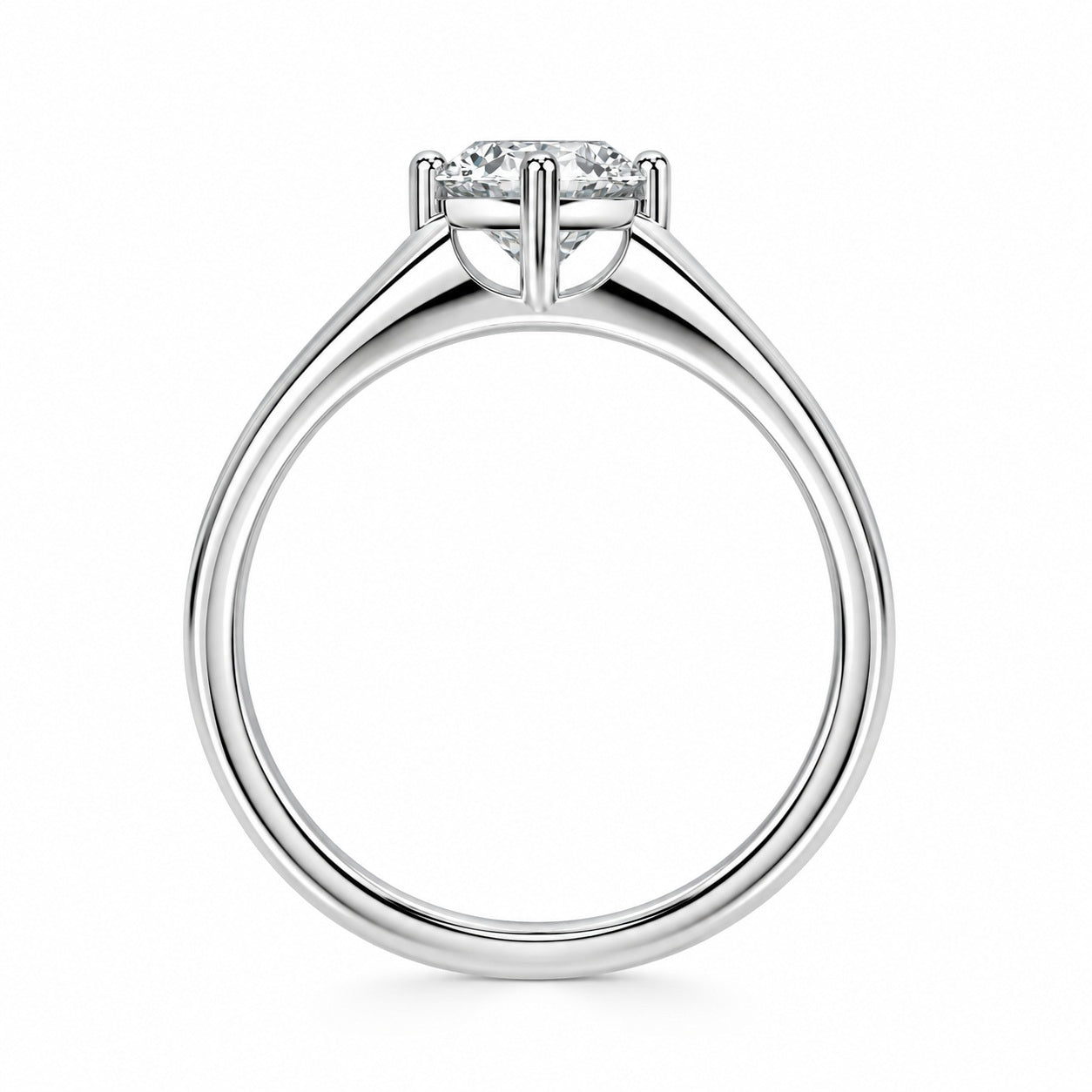IGI Certified Oval Lab Grown Diamond Solitaire Ring