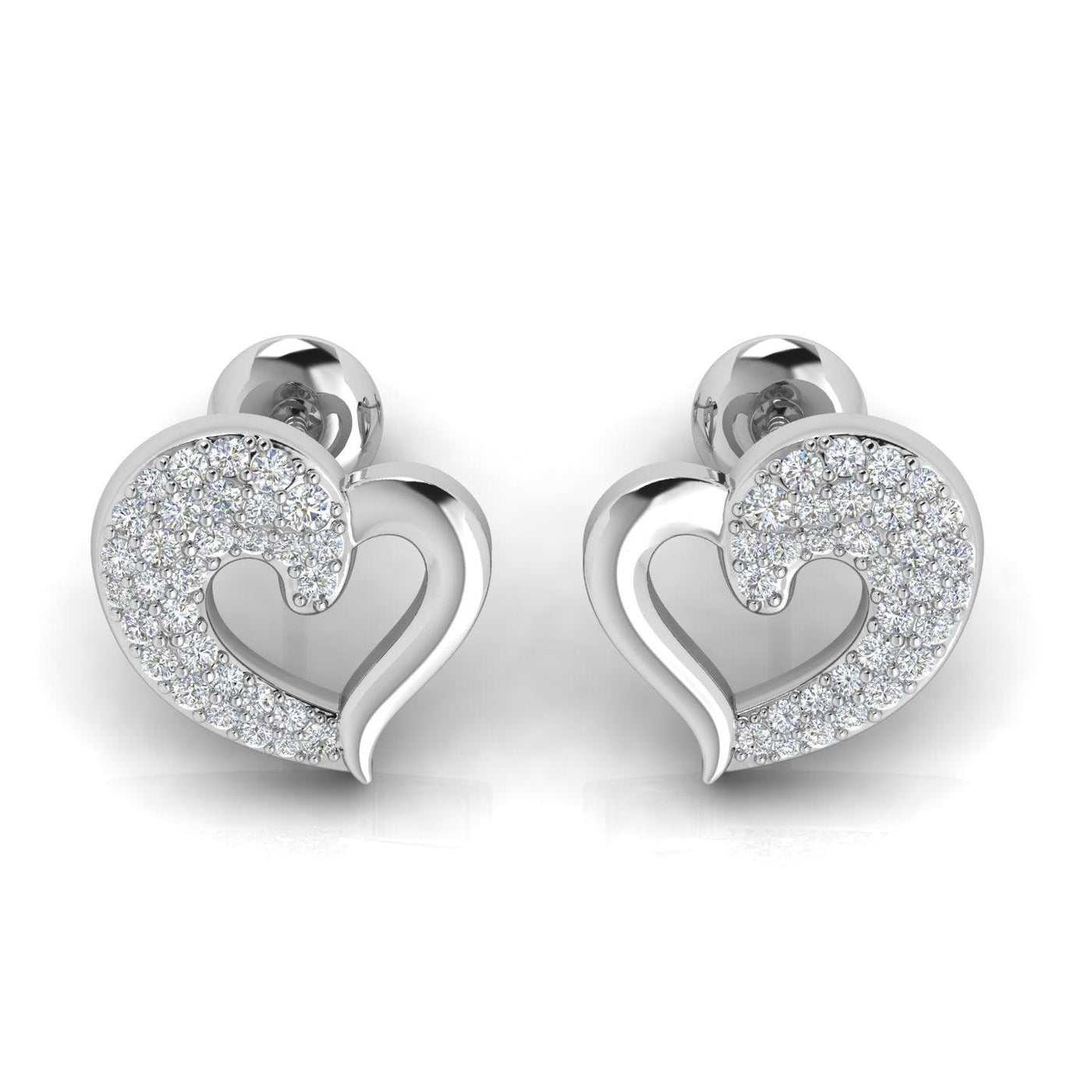 Lab Grown Round Diamond Earrings