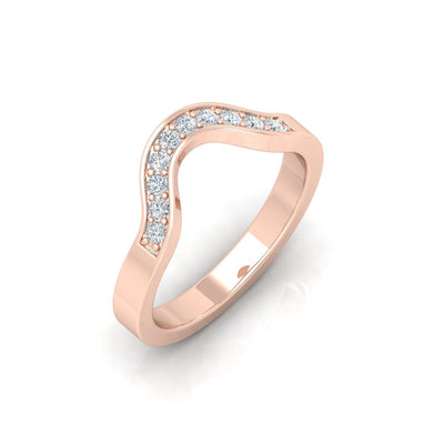 eternity ring in rose gold