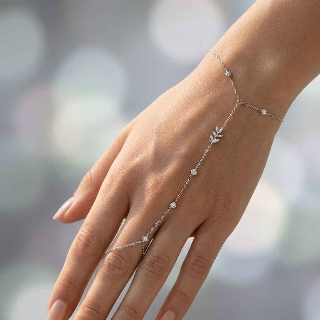 1.00ct Round Diamond Tennis Bracelet - White Gold (Angle View 2)