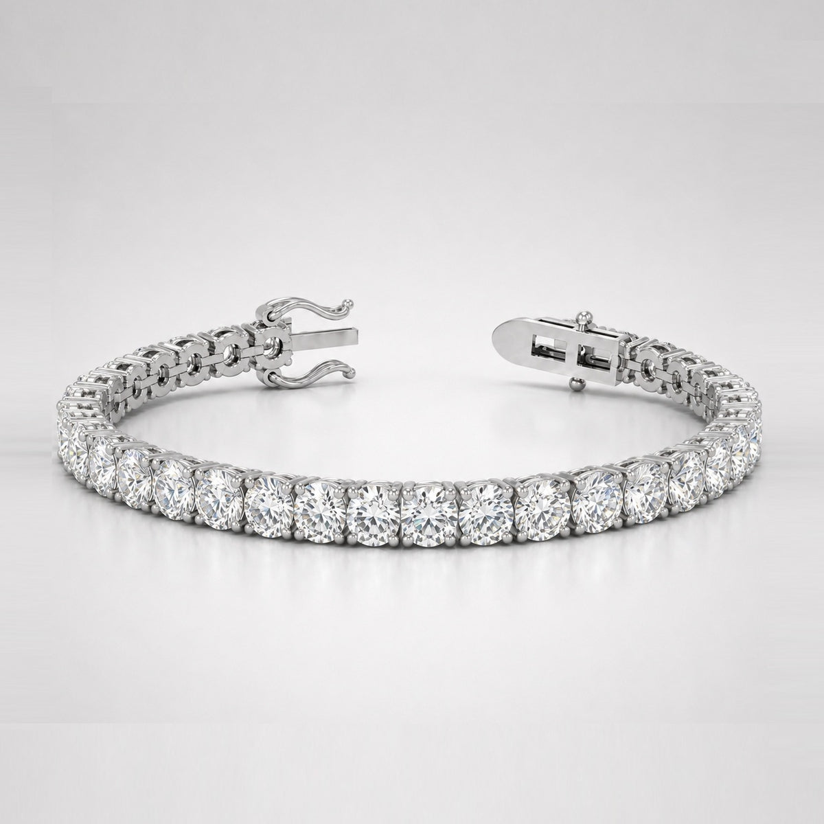 30.00ct Lab-Grown Diamond Tennis Bracelet