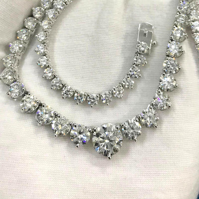 round diamond designer necklaces