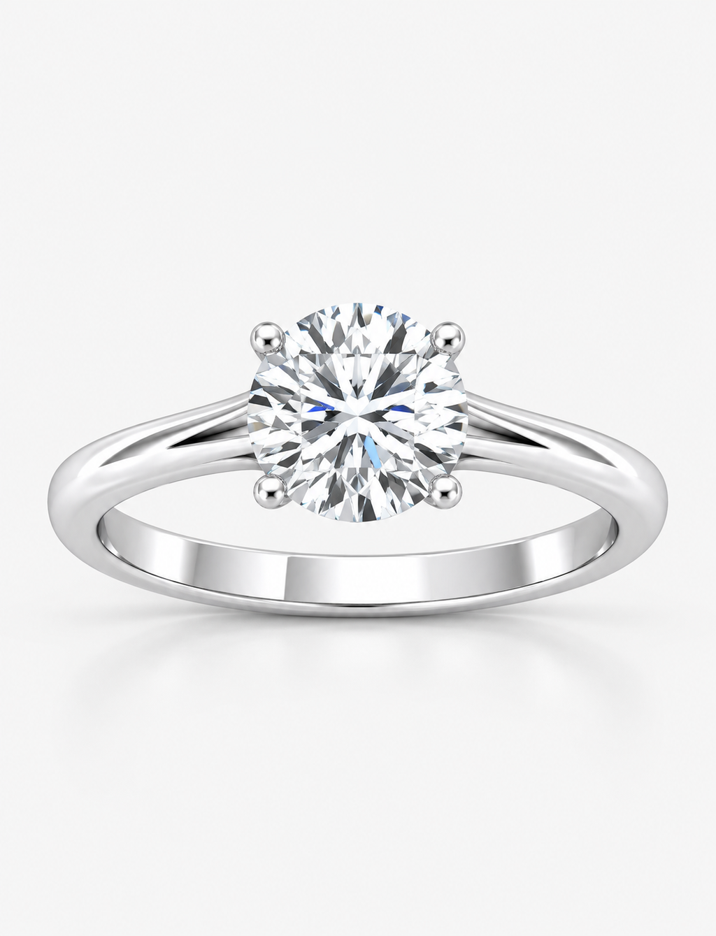 IGI Certified 2.00Ct Classic Four Prong Solitaire Engagement Ring in Gold & Platinum