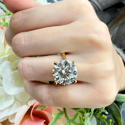 Clearance – 6.00Ct Round Lab Grown Diamond Solitaire Engagement Ring | IGI Certified