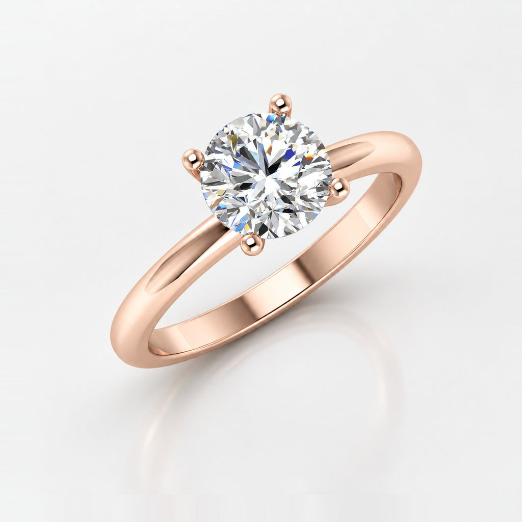 IGI Certified 2.00Ct Classic Four Prong Solitaire Engagement Ring in Gold & Platinum