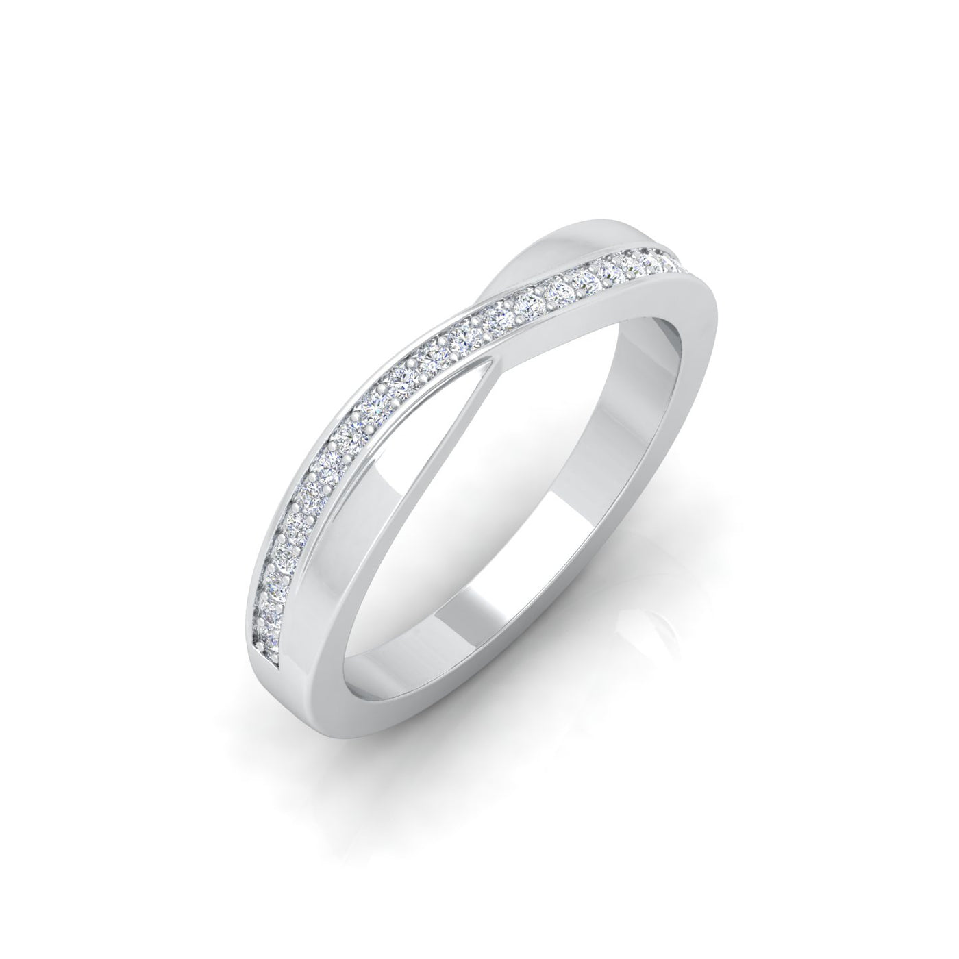 round diamond half eternity wedding ring collection
