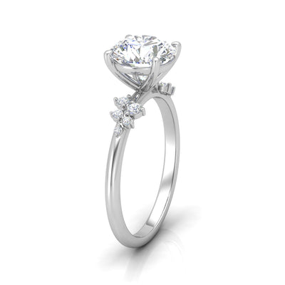 Jasmine Round Diamond Engagement Ring