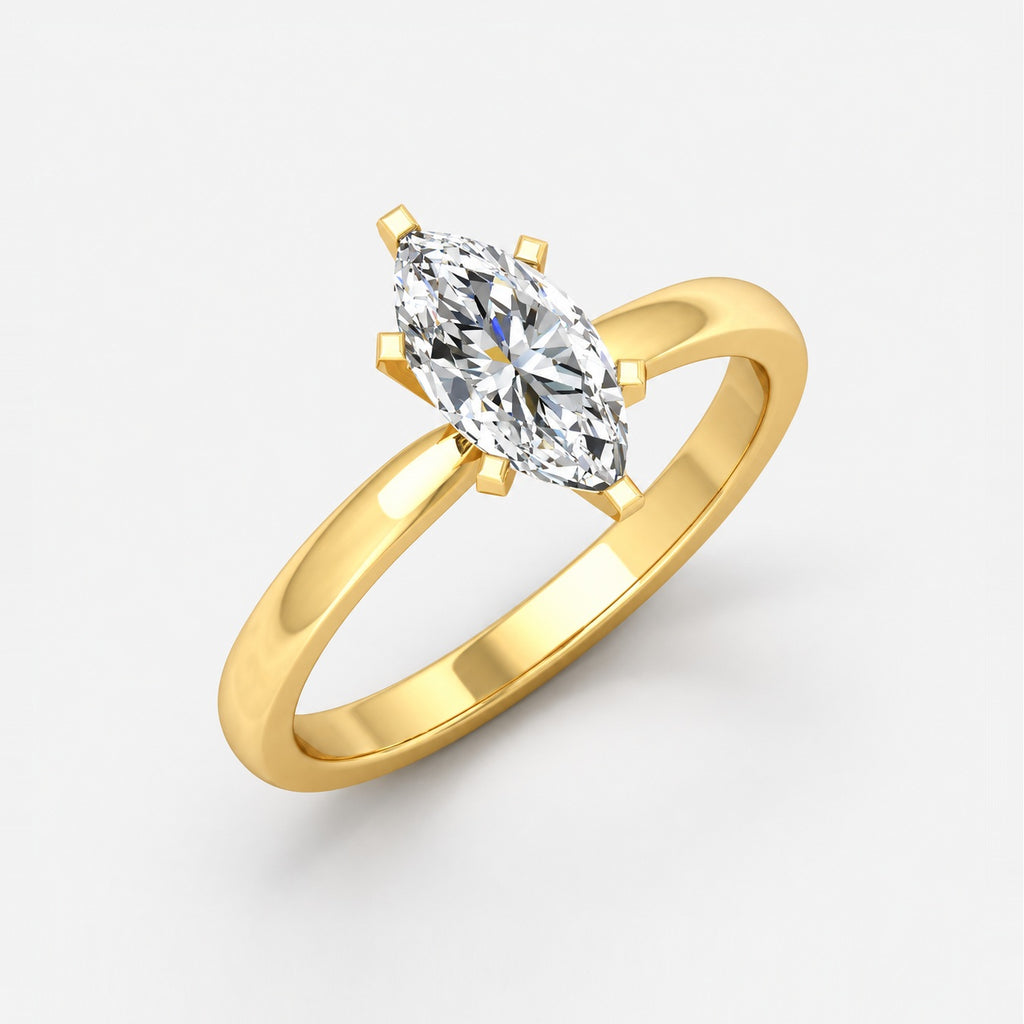 Marquise Diamond 2.00Ct IGI Certified Solitaire Engagement Ring in Gold & Platinum