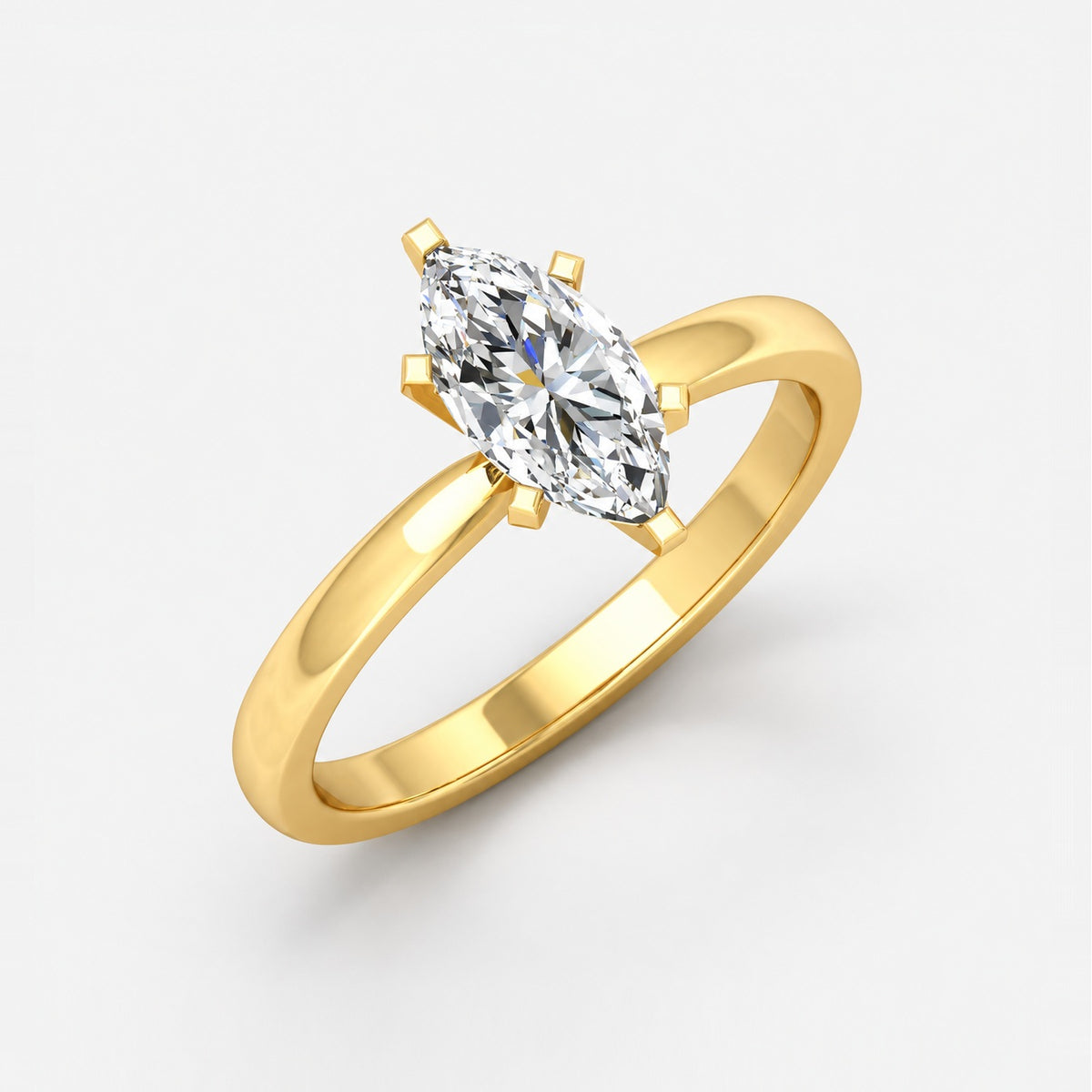 Marquise Diamond 2.00Ct IGI Certified Solitaire Engagement Ring in Gold & Platinum