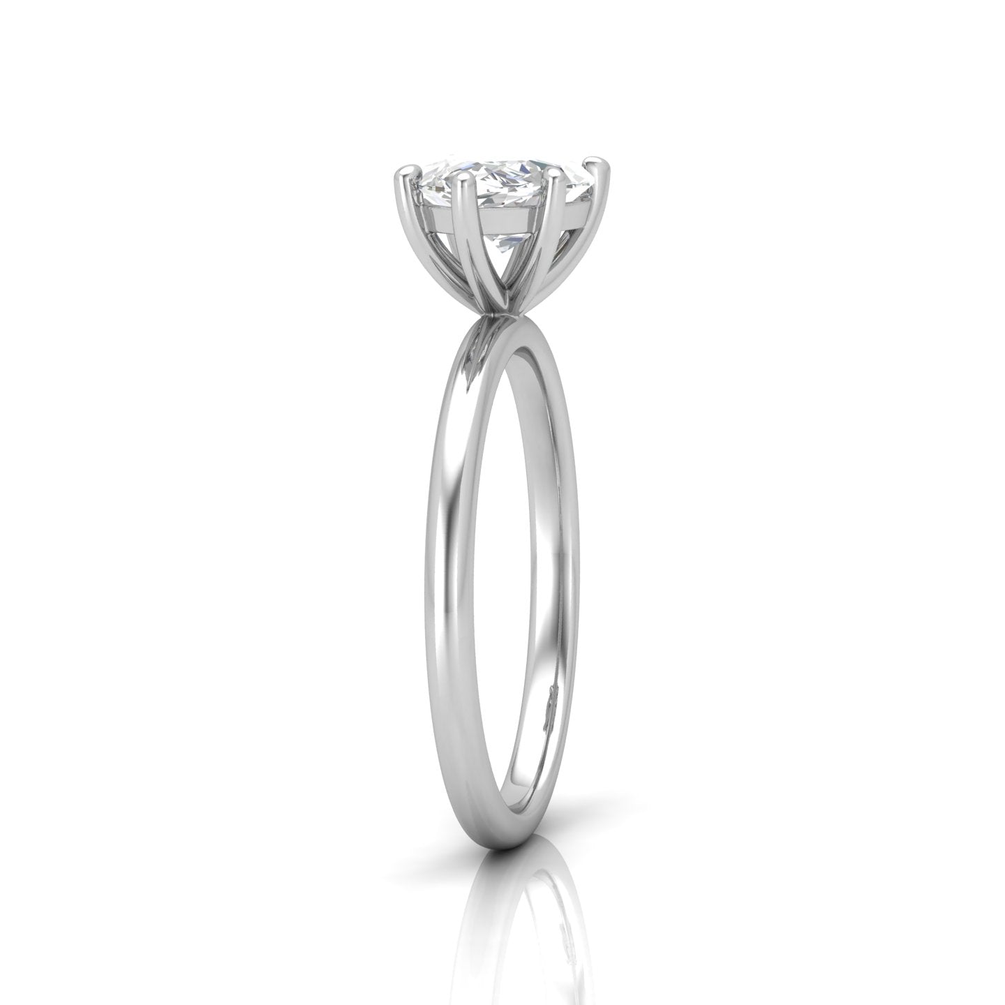 Classic East-West Solitaire Engagement Ring - Marquise