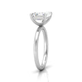 Classic East-West Solitaire Engagement Ring - Radiant