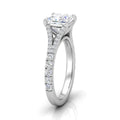 Julie Princess Diamond Split Shank Engagement Ring