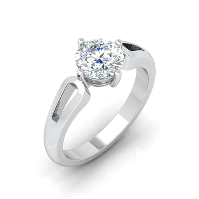 Classic 2.00 Carat D/VS Lab Round Diamond Solitaire Engagement Ring For Women