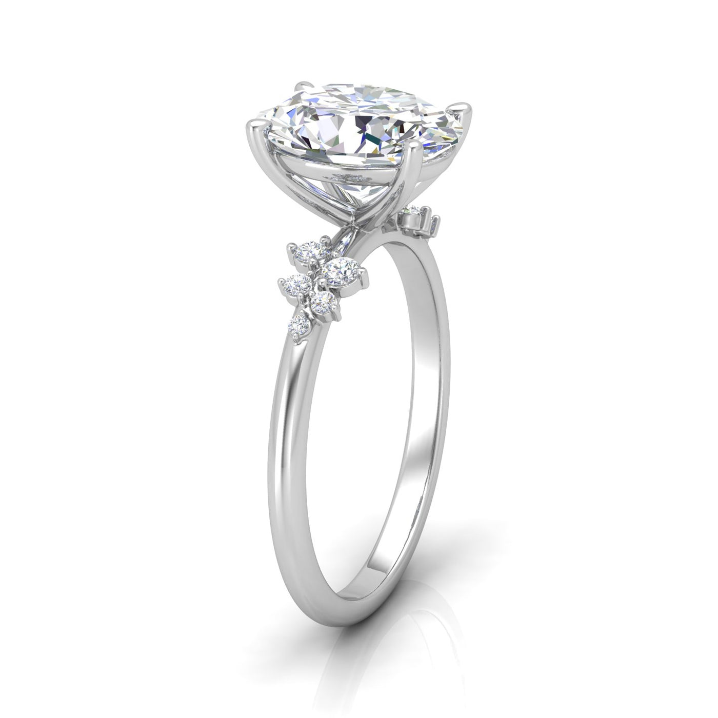 Jasmine Oval Diamond Engagement Ring