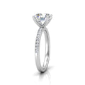 Channel Set Round Diamond Engagement Ring