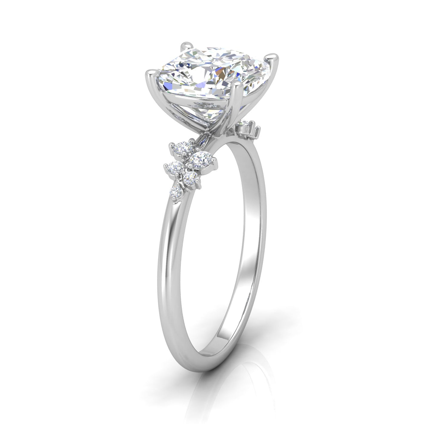 Jasmine Cushion Diamond Engagement Ring