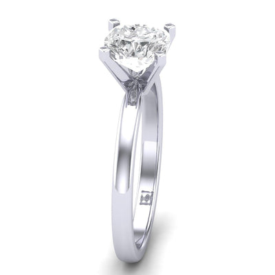 IGI Certified Cushion Diamond Solitaire Engagement Ring Platinum 1.00Ct D/VS