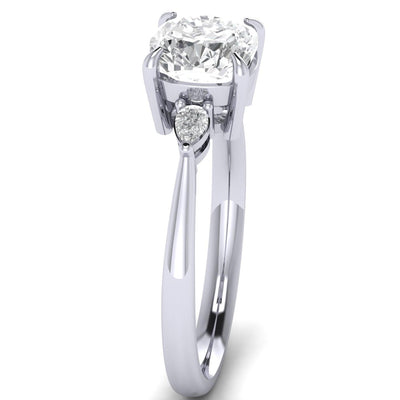 IGI Certified Cushion Diamond Engagement Ring Platinum 2.25Ct F/VS