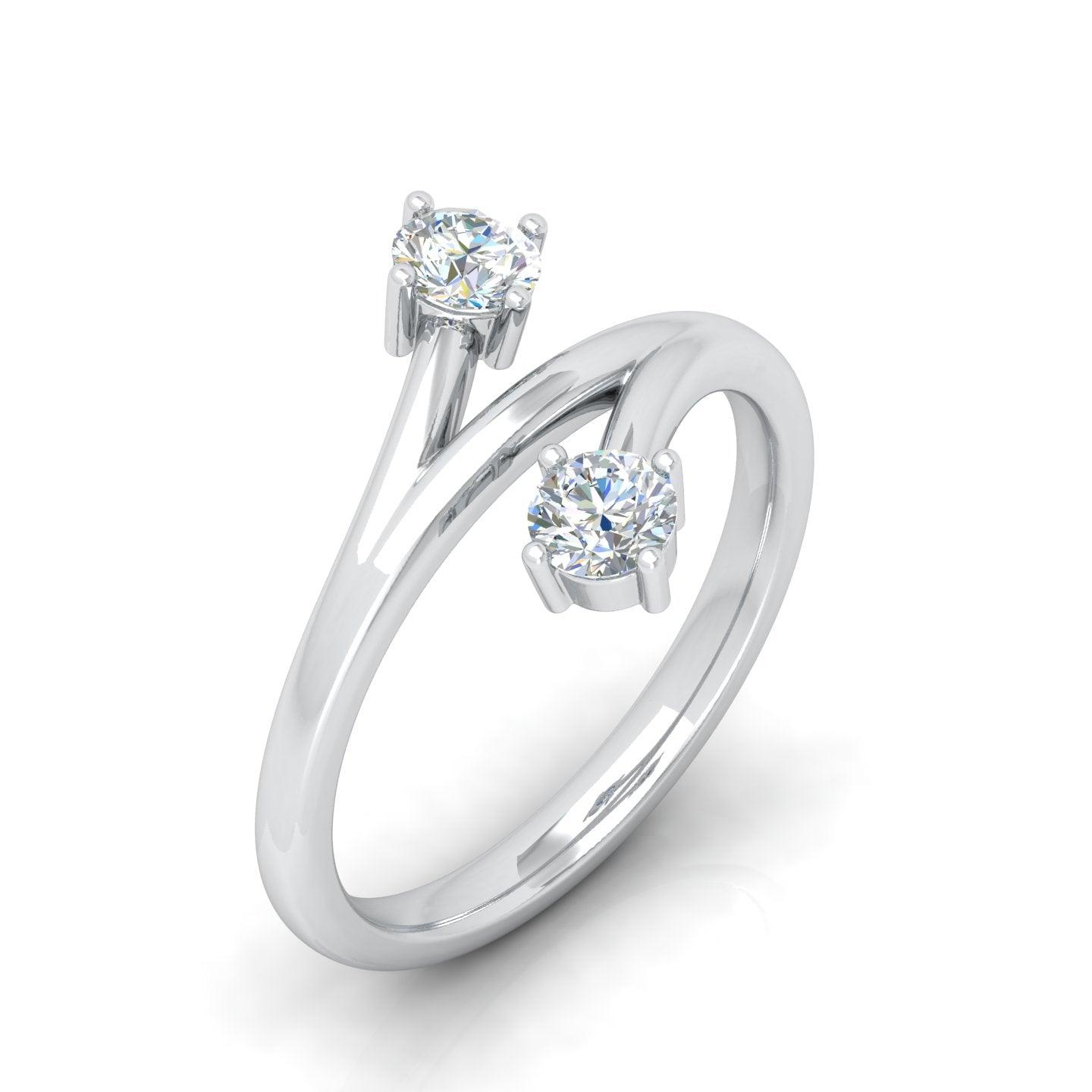 engagement ring in platinum