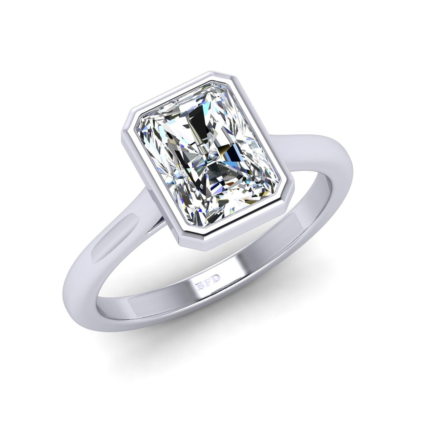 IGI Certified Radiant Diamond Solitaire Engagement Ring Platinum 1.00Ct-7.00Ct