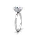 Classic Solitaire Hidden Halo Engagement Ring