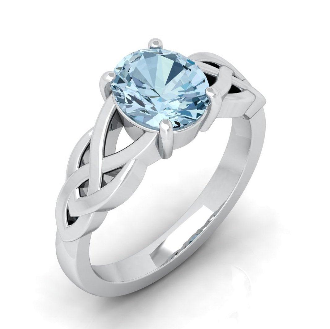 gemstone engagement ring