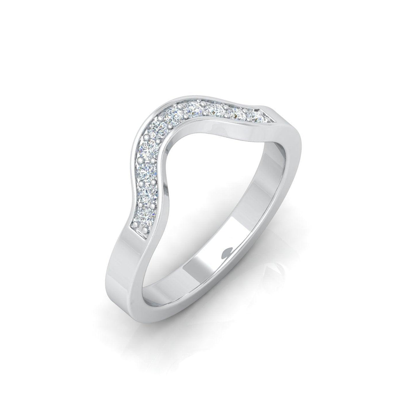 half eternity ring in platinum